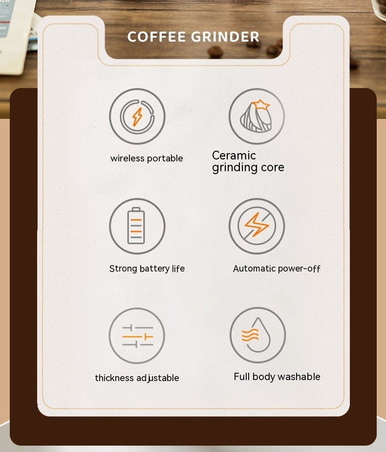 Moulin à café électrique domestique, petit et automatique