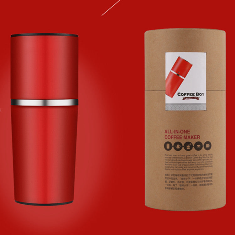 Machine à café manuelle – Tasse avec moulin intégré