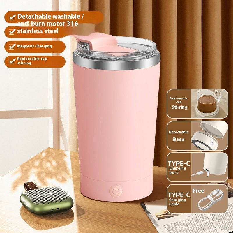 Tasse à café électrique auto-mélangeuse magnétique amovible