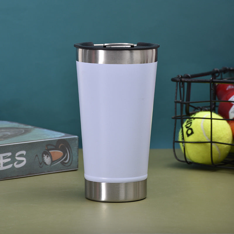 Gobelet à bière en acier inoxydable avec décapsuleur