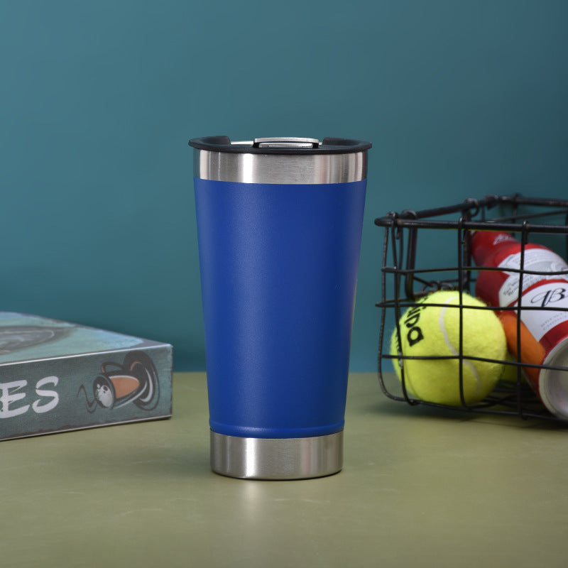 Gobelet à bière en acier inoxydable avec décapsuleur